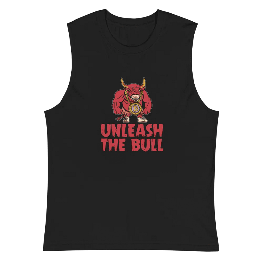 Bullish Bitcoin Muscle Tank 'Unleash The Bull' product image (1)