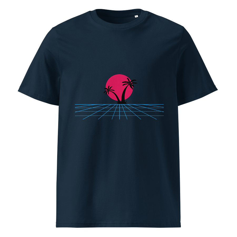 Vaporwave Sunset Organic T-Shirt product image (1)
