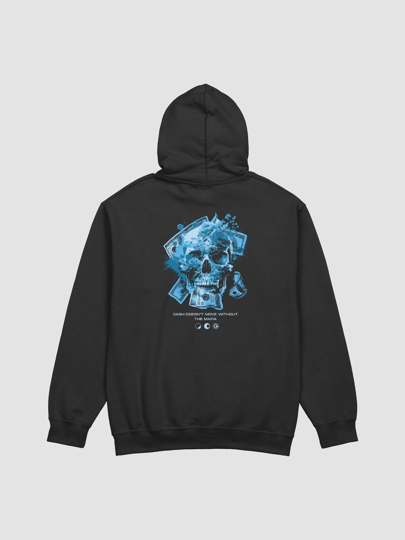 Print Blue Skull Hoodie product image (17)