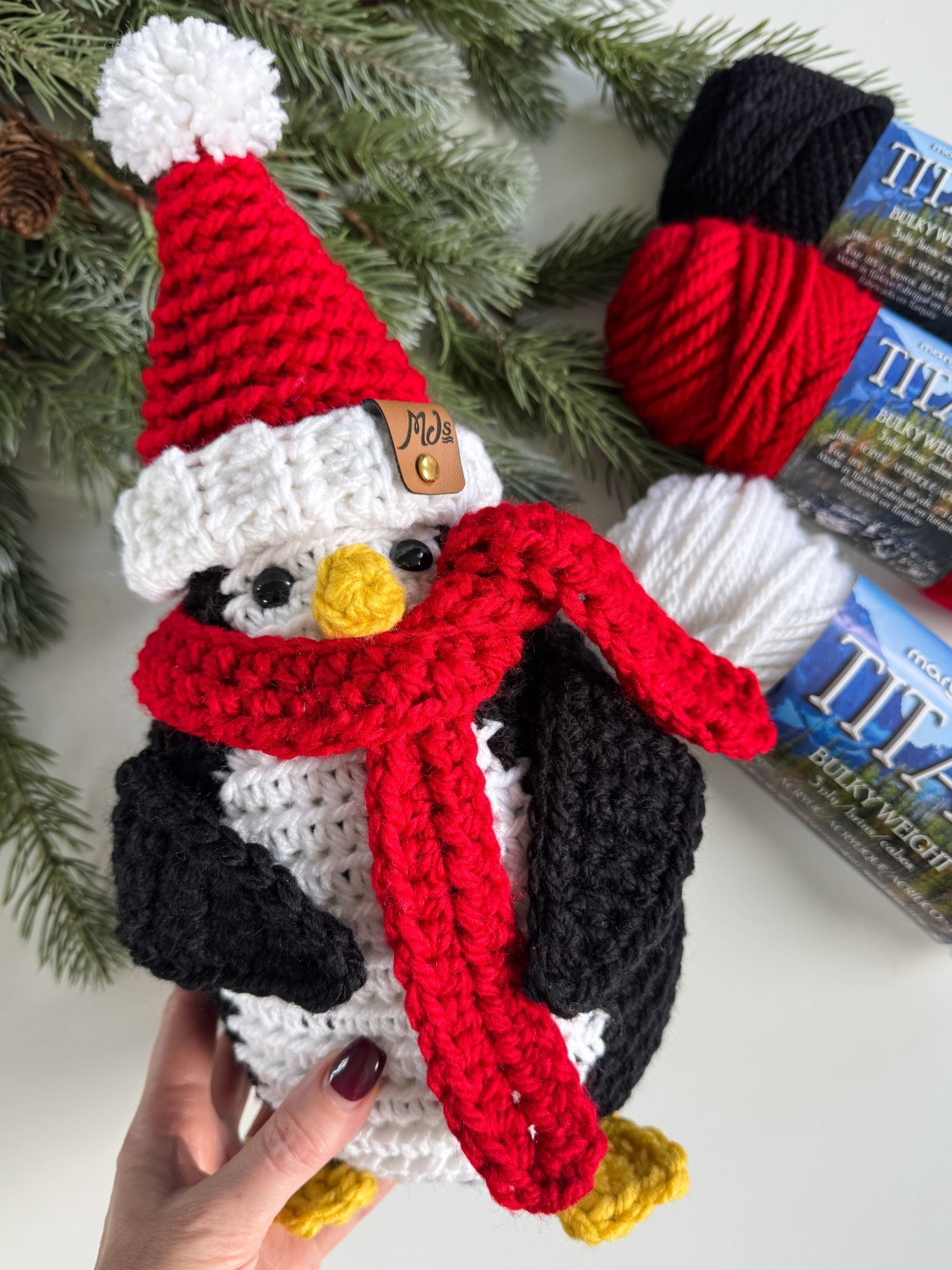 Merry & Bright Santa Penguin Crochet Pattern product image (3)