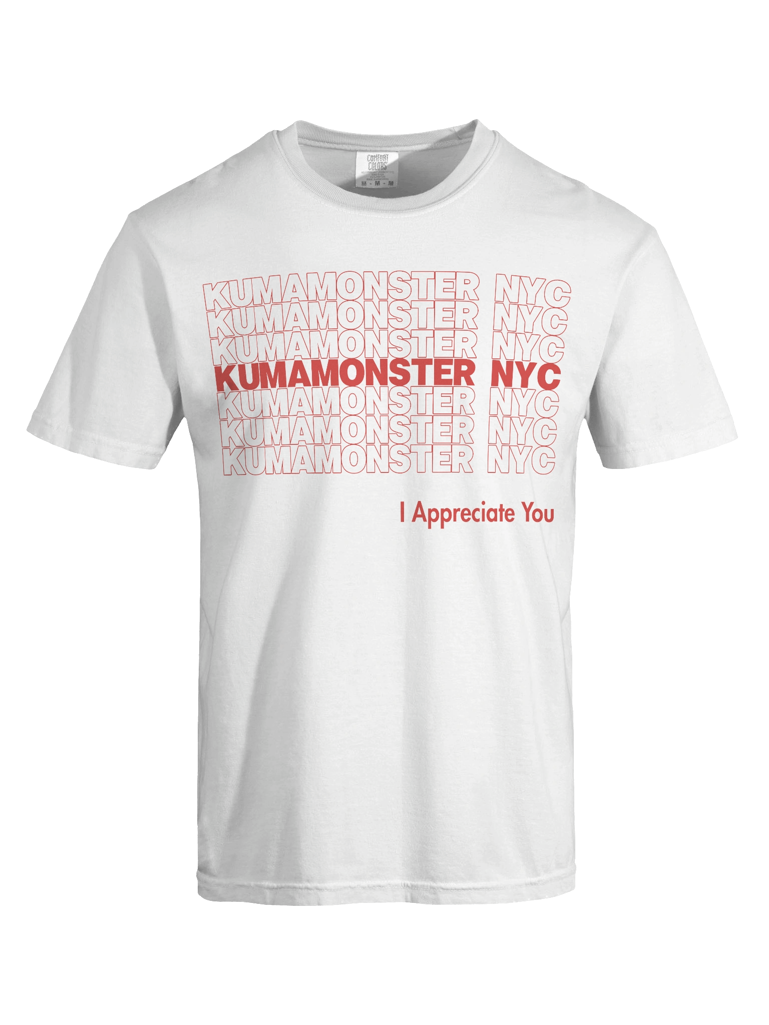 KumaMonster NYC White T product image (7)