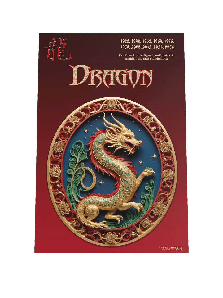 Chinese Zodiac Poster - DRAGON product image (1)