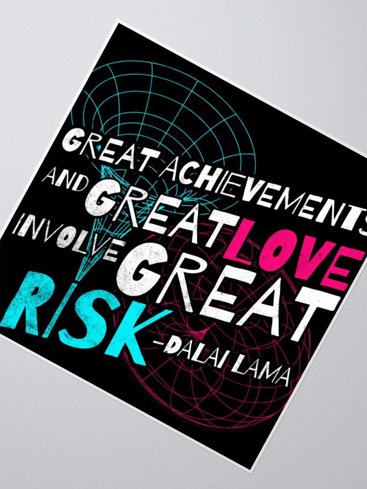 Risk & Love Quote Sticker Set product image (6)