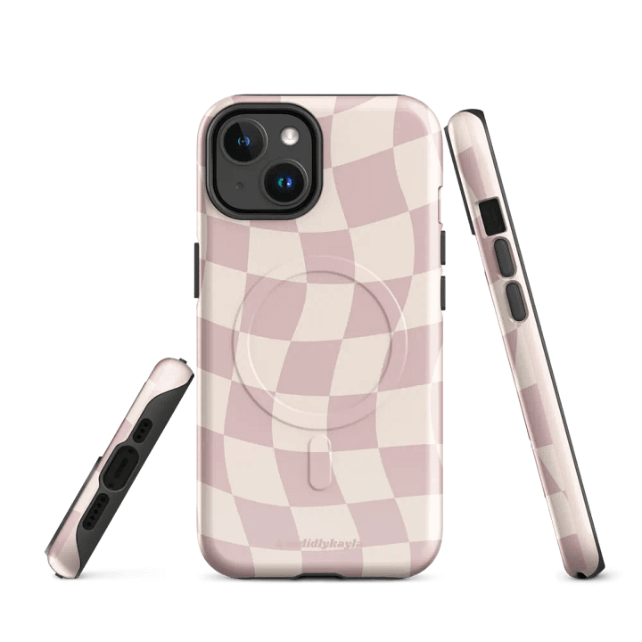 Wavy Checks (pink) product image (1)