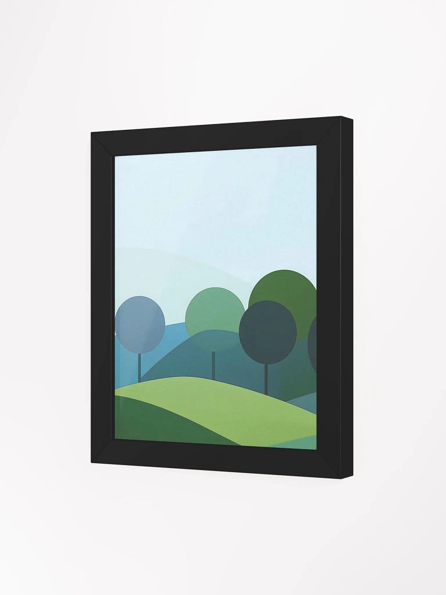 Framed Poster of a Geometric Forest product image (3)