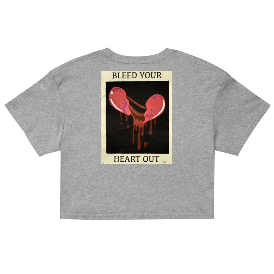 Bleed Your Heart Out Embroidered Crop Top (Traditional) product image (5)
