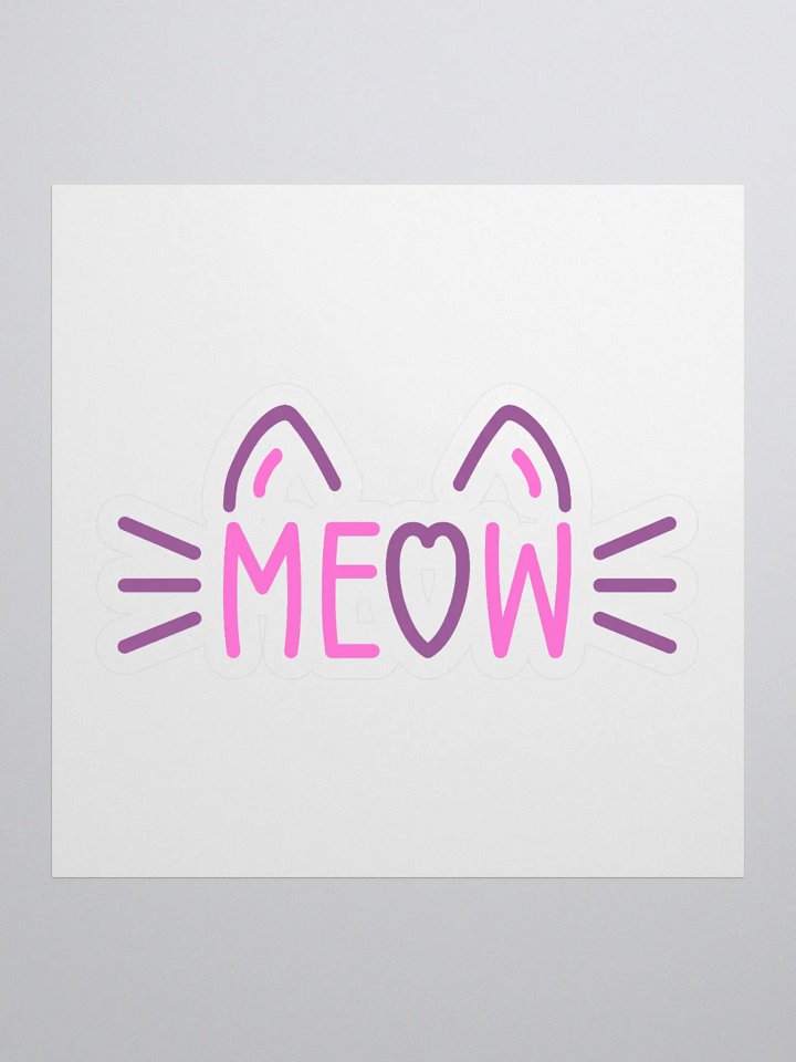 Meowtastic Kiss-Cut Stickers product image (1)