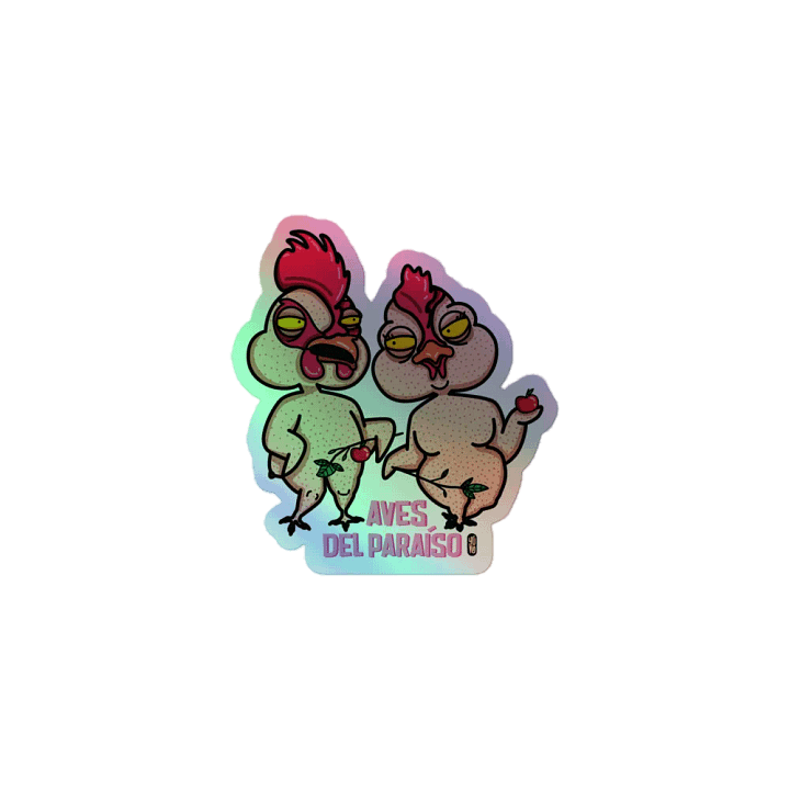 Aves del Paraíso - Sticker (Holographic Kiss Cut) product image (1)