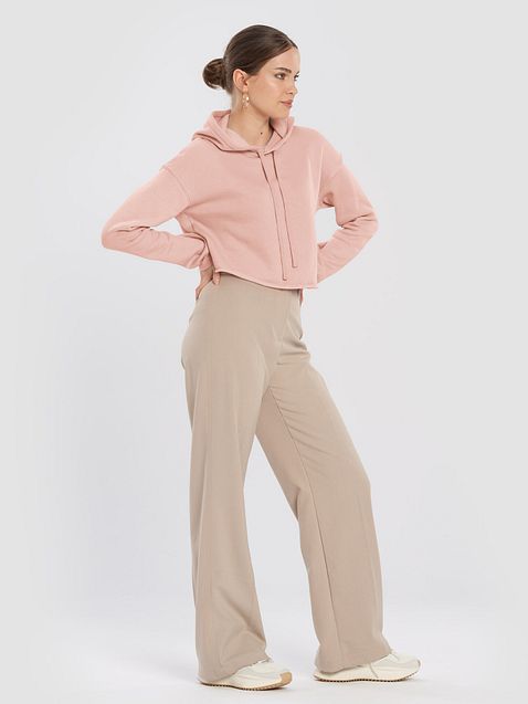 Photo showing Bella+Canvas Fleece Crop Hoodie