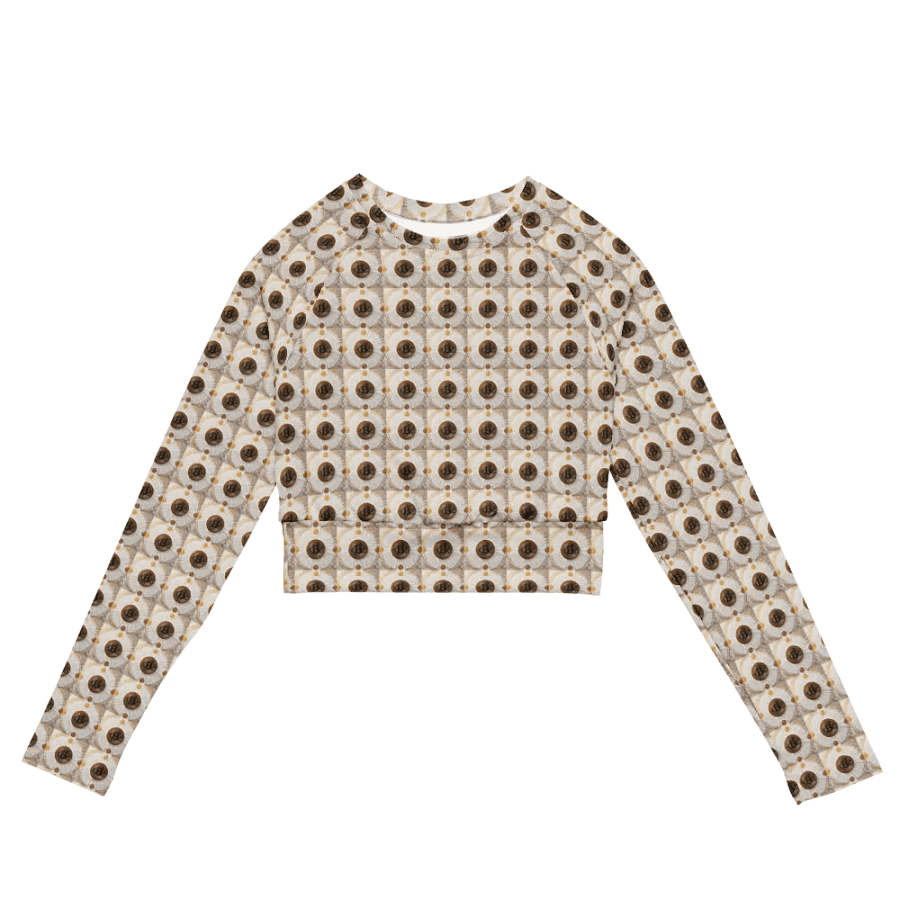 BTC Long Sleeve Crop Top white 2 product image (6)