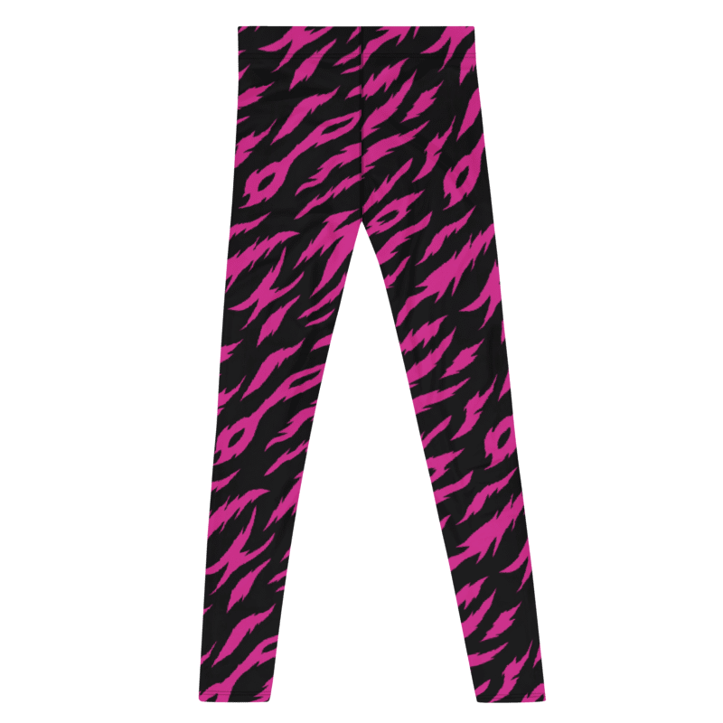 Wild Tiger Pink Stripes Men's Leggings product image (2)