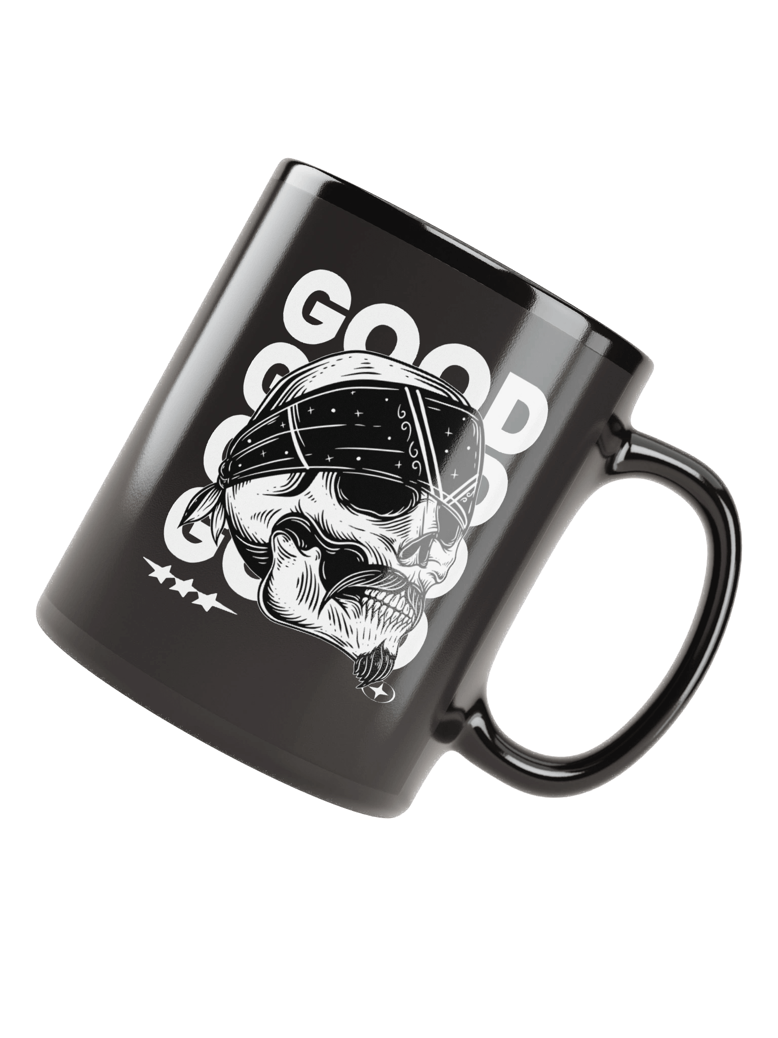 Bandana Skulls Black Coffee Mug product image (5)