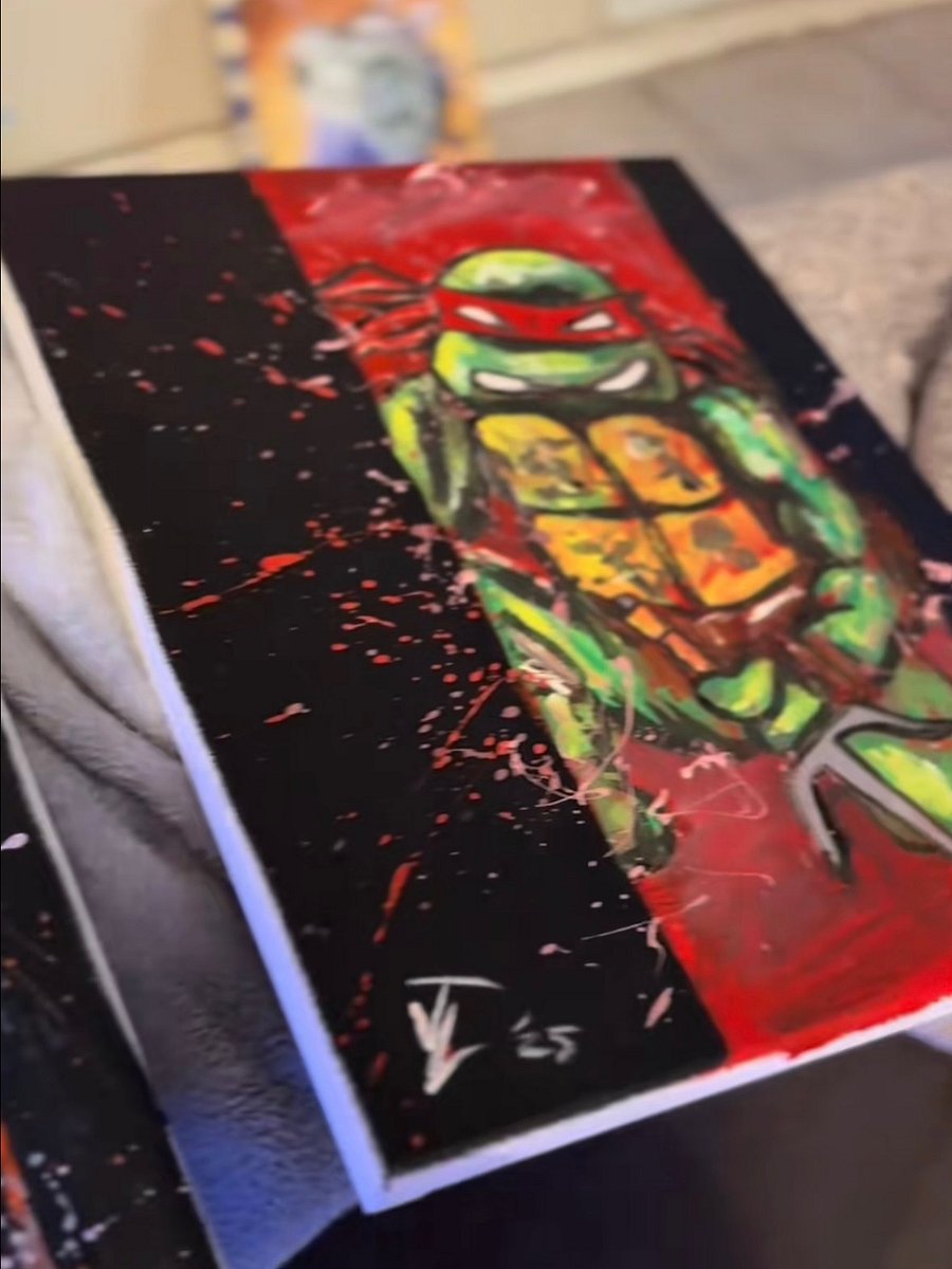 4 Piece TMNT Painting Set - All 4 Turtles on 4x 11x14 inch canvas product image (6)