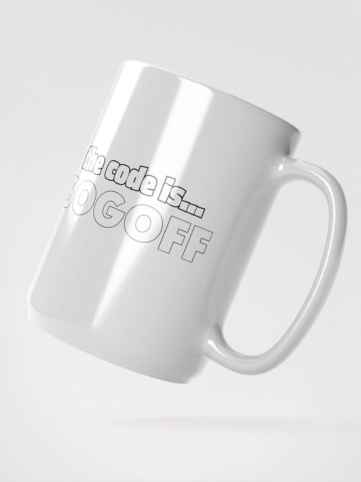 BOGOFF Logo White Glossy Mug product image (2)