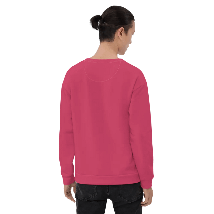 Plain Ruby Red True Summer Unisex Recycled Polyester Heavyweight Premium Sweatshirt by Treasure Pie product image (10)