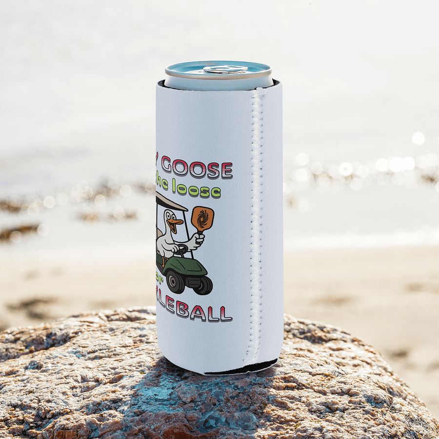 Silly Goose On The Loose Late For Pickleball Can Cooler product image (8)