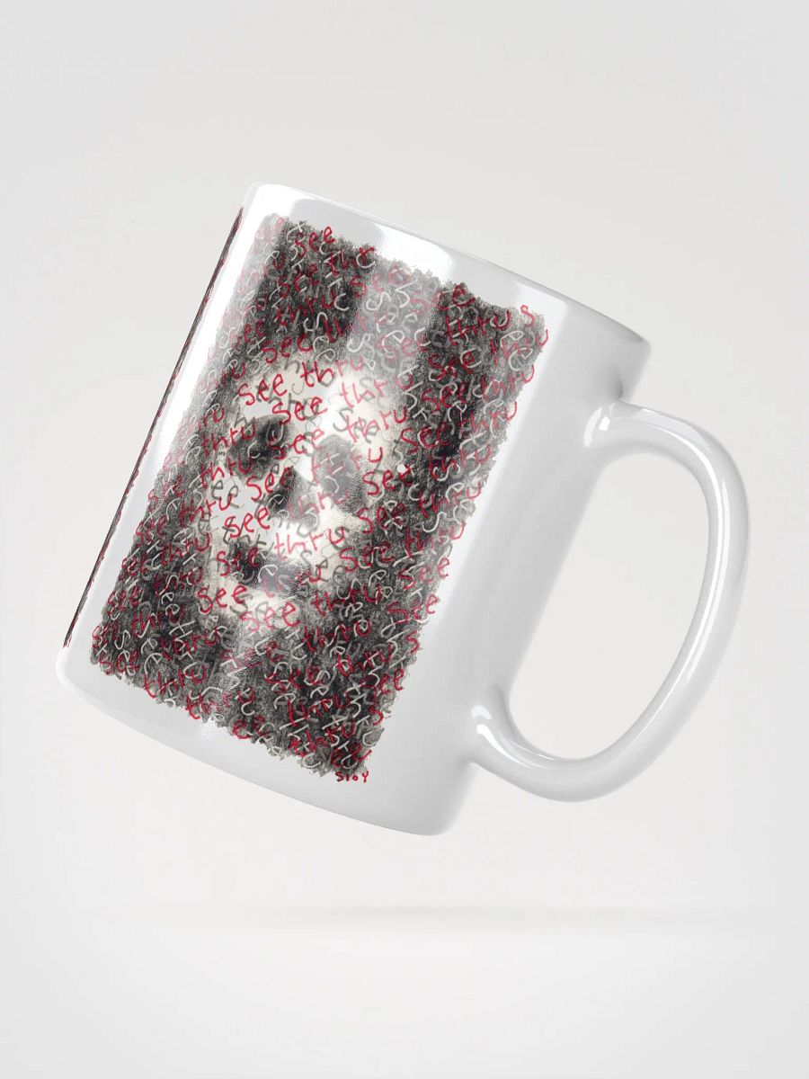 See thru White Glossy Mug product image (4)