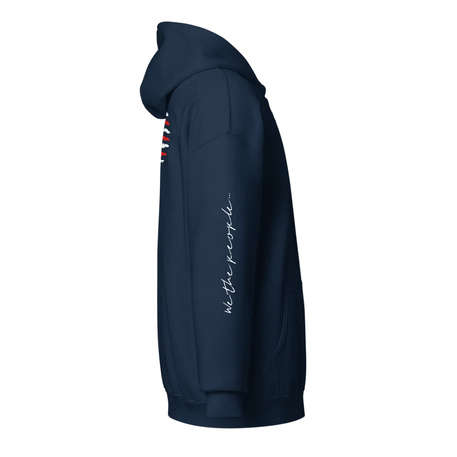 Murica - We the people Distressed Flag Zip Jacket product image (4)