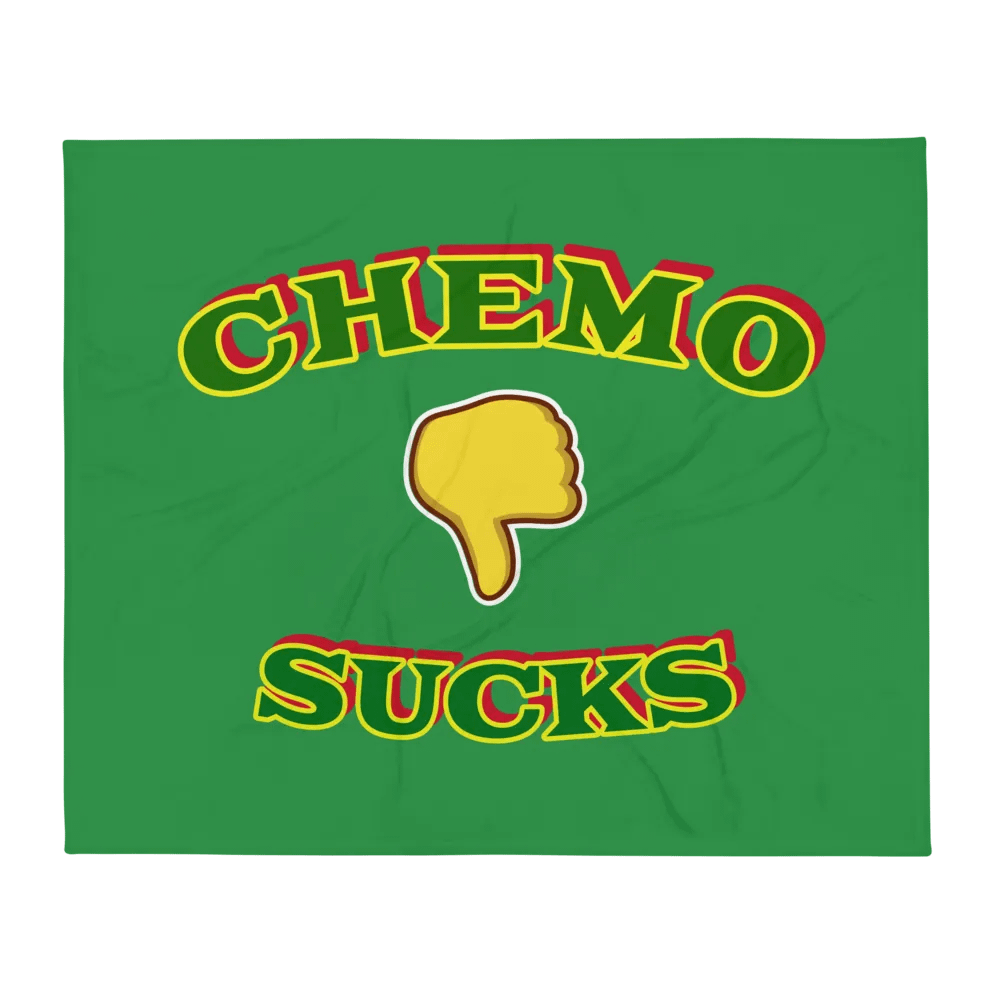 Bold & Colorful Chemo Sucks Blanket product image (1)