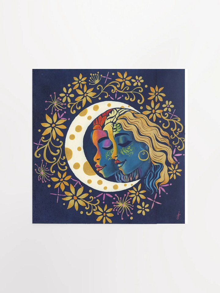 Moon Goddess Celestial Faces Poster product image (3)