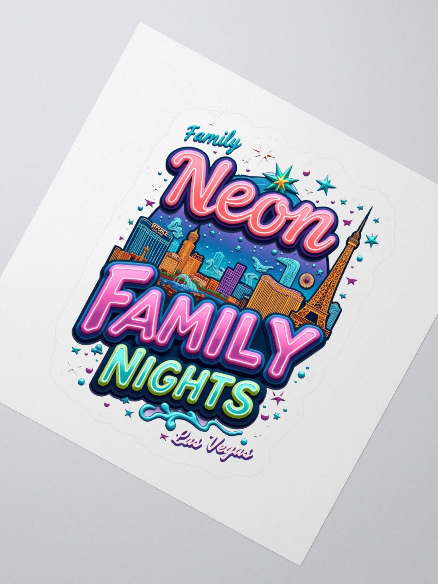 Neon Vegas Nights Sticker Pack product image (6)