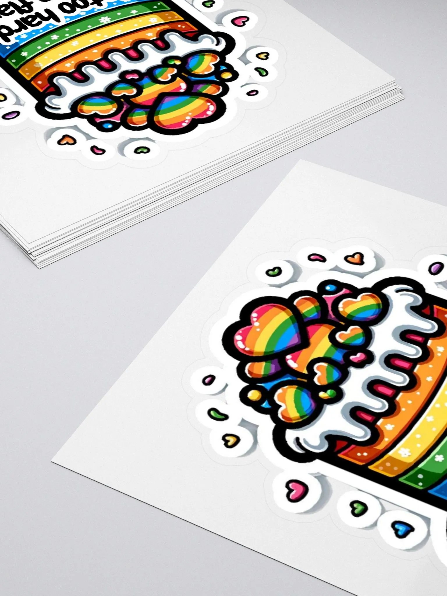Cake Sticker-Dessert Sticker-Innuendo Sticker-Rainbow Sticker-LGBTQIA+ Sticker product image (10)