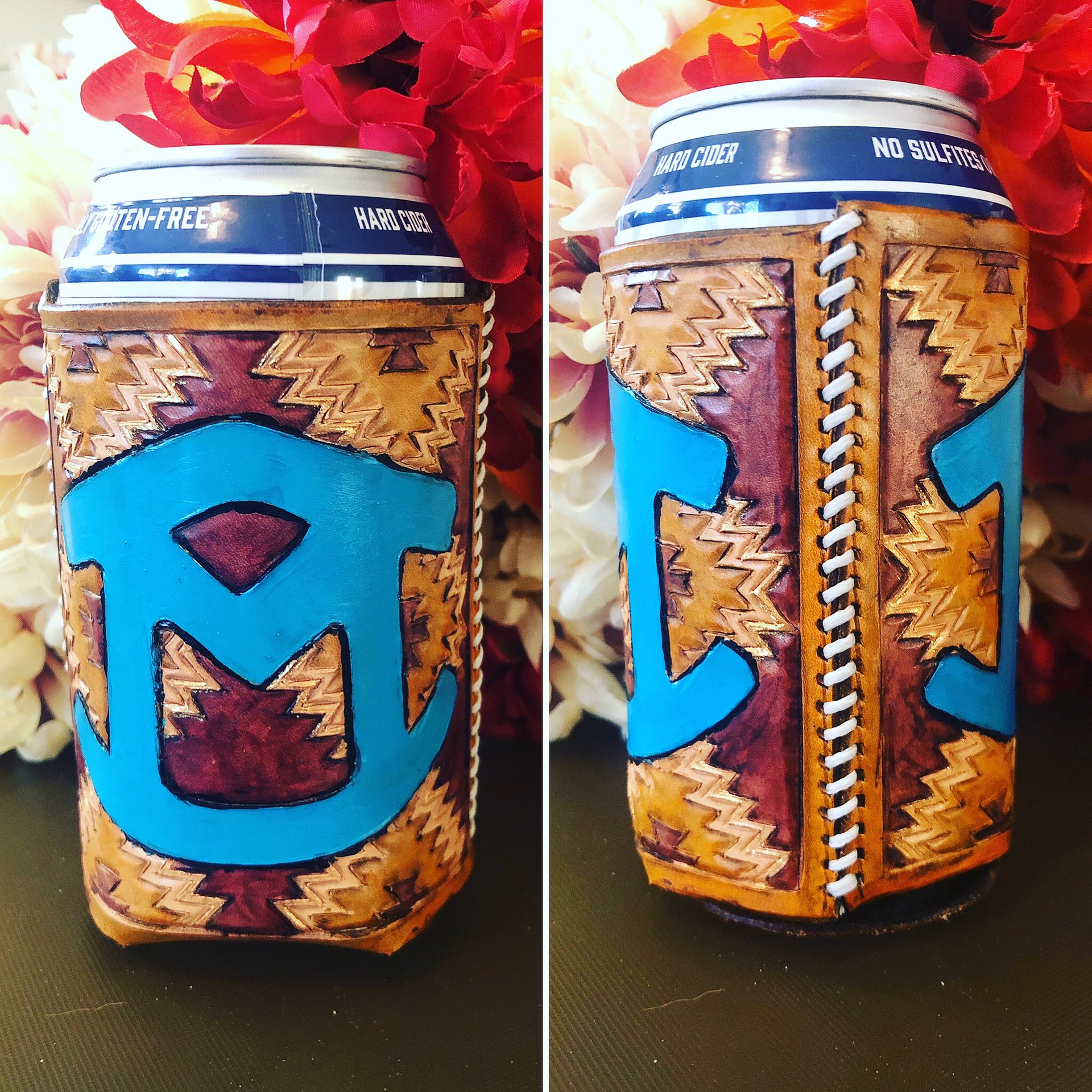 Custom Leather Can Cooler product image (1)