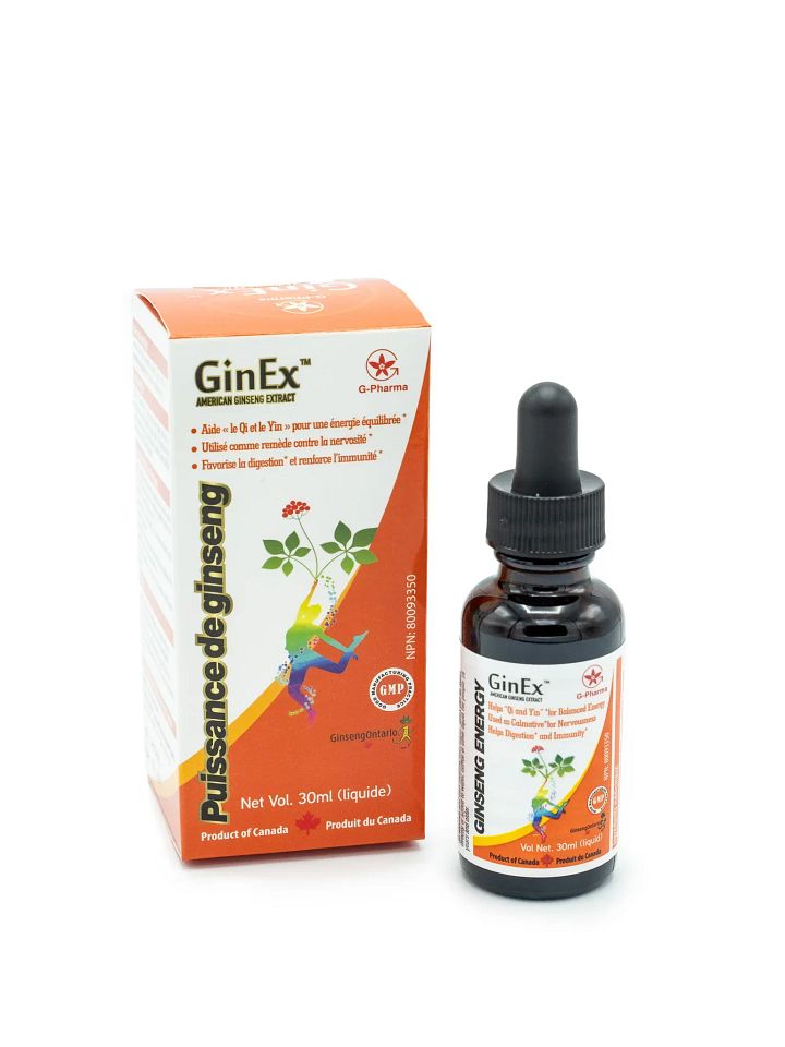 GinEx®西洋蔘黑膏滋滴劑*4瓶（买三送一） product image (2)