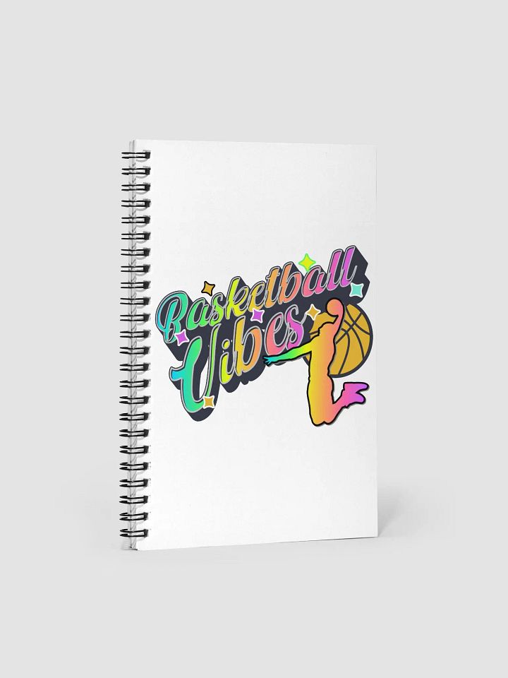Basketball Vibes Rainbow Dreams Spiral Notebook product image (1)