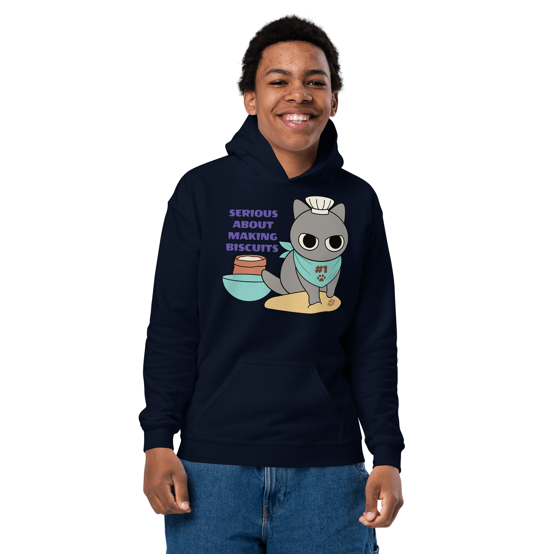 Biscuit Cat - Unisex Youth Hoodie product image (2)
