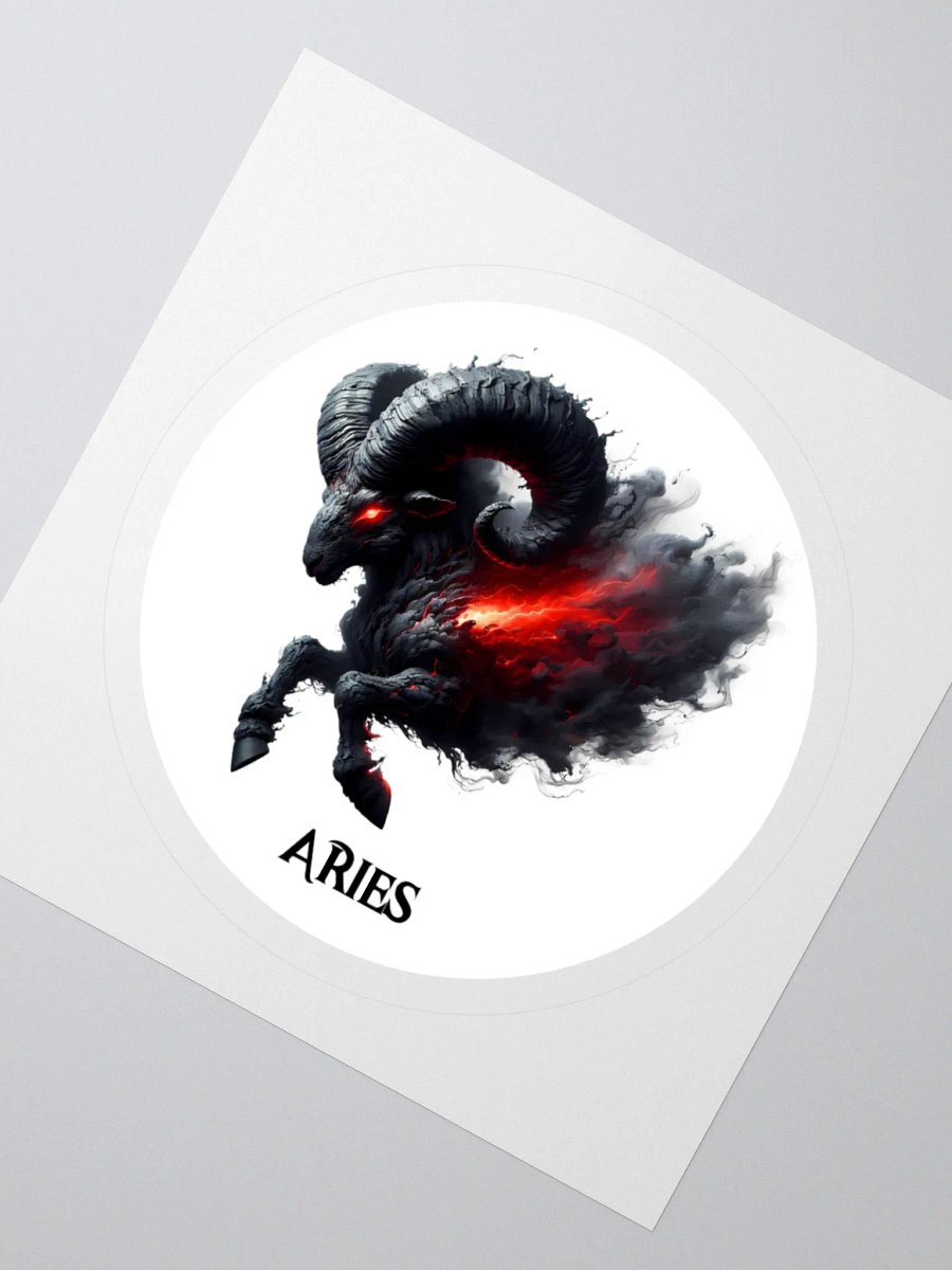 Mythical Aries Zodiac Round Sticker product image (6)