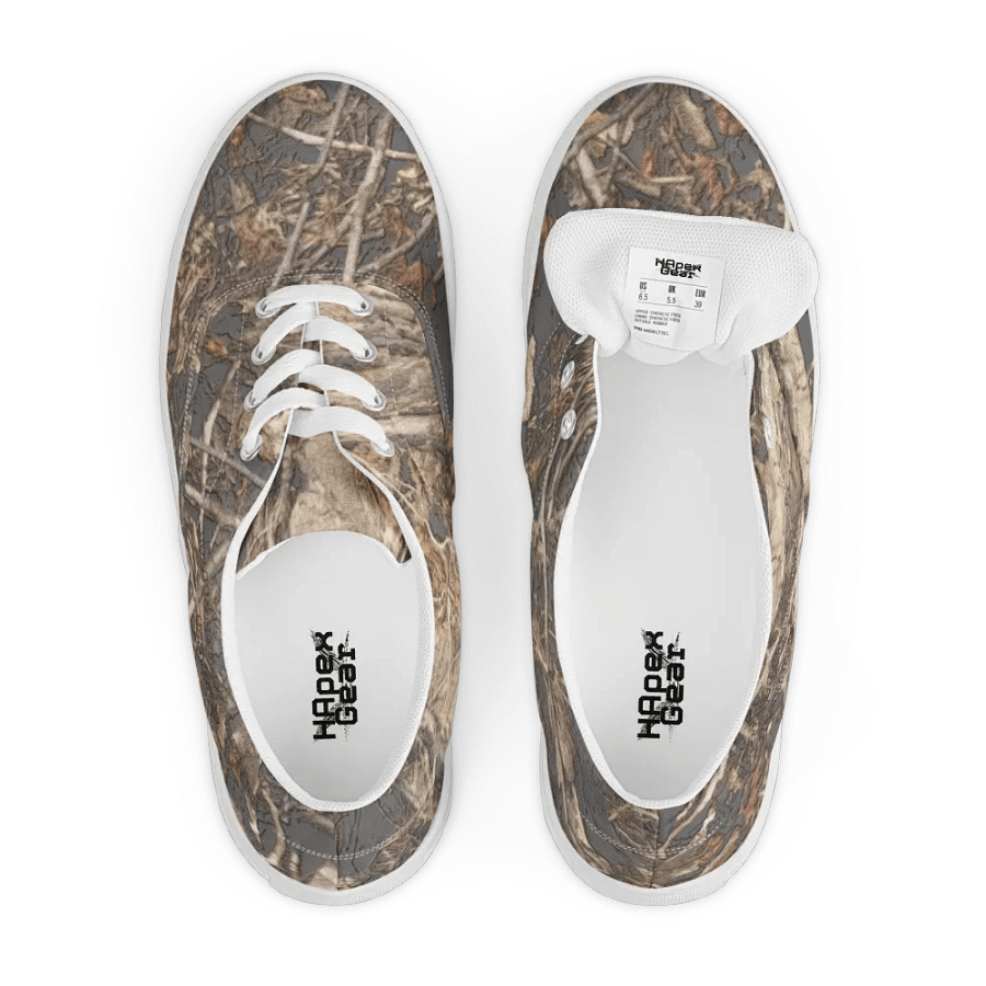 Men's Lace-Up Canvas Shoes - Dead Split - It Happennnns Camo product image (7)