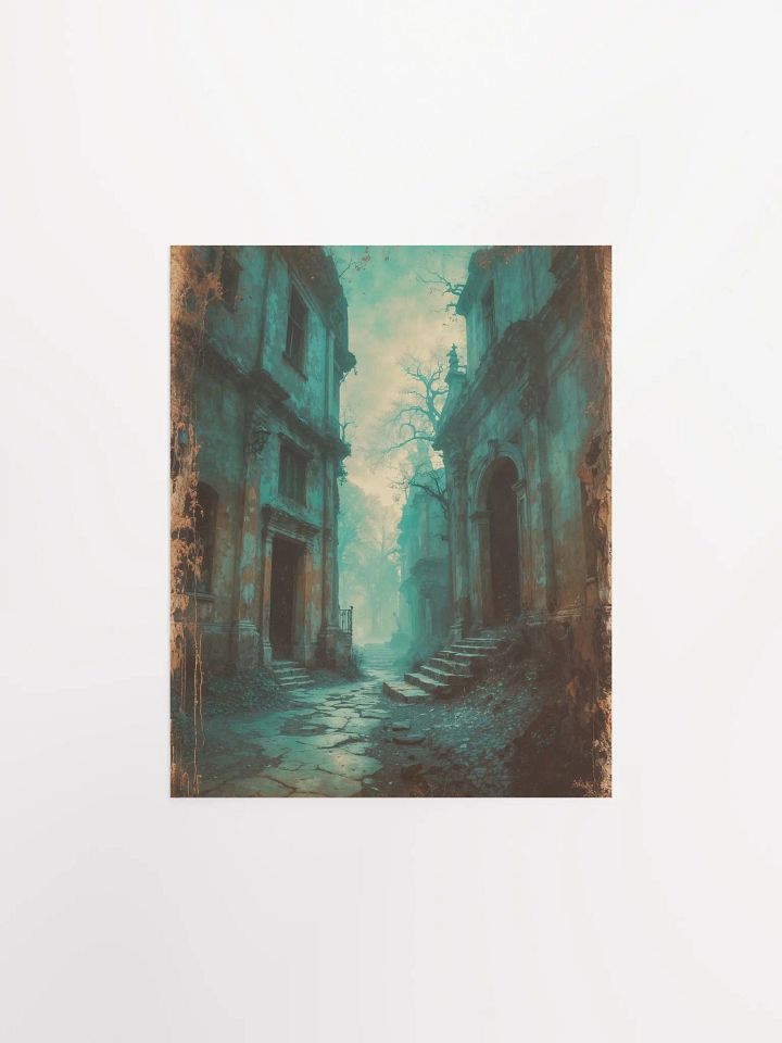 Misty Cobblestone Lane Poster product image (3)