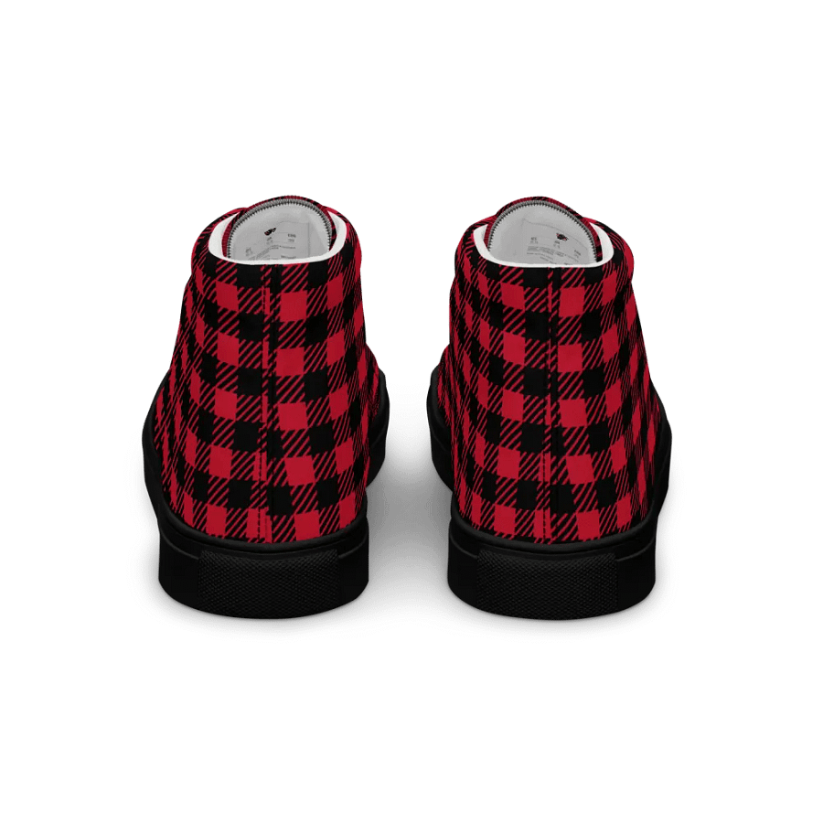 Buffalo Plaid Men's High Top Canvas Shoes product image (5)