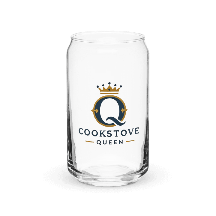 Cookstove Queen Glass Travel Cup with Bamboo Lid and Metal Straw product image (1)
