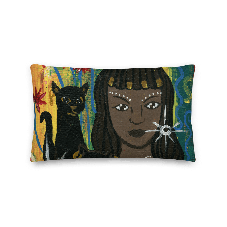 Cat Goddess Bastet Decorative Pillow product image (5)