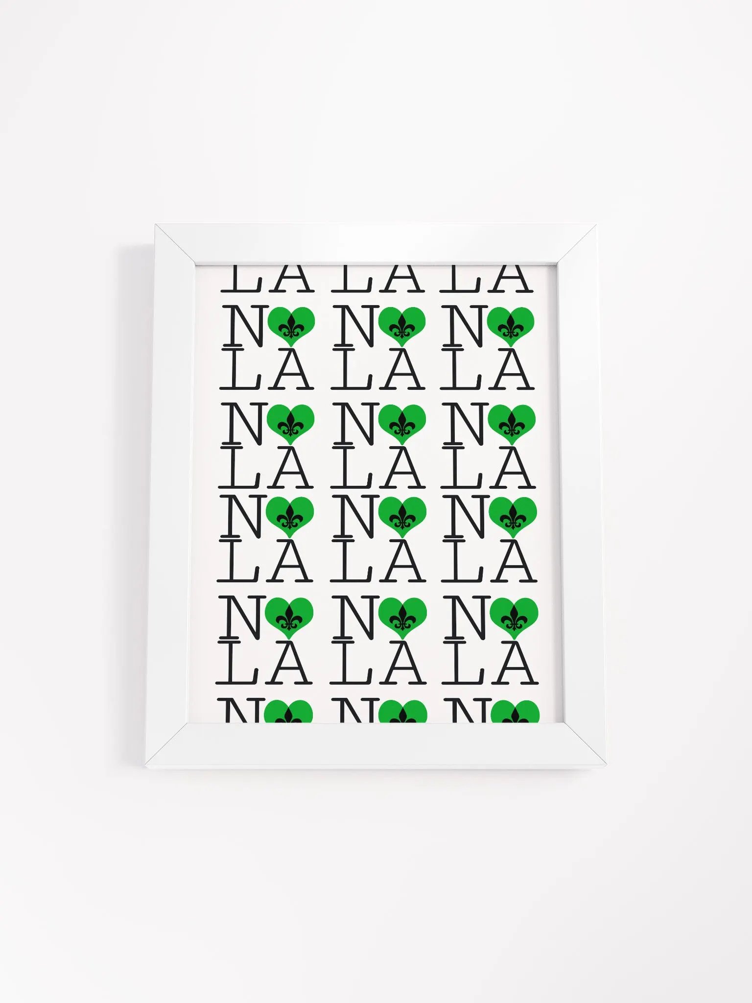 I LOVE NOLA **LEGACY POSTER** (GREEN HEART INFINITY WALL) product image (1)