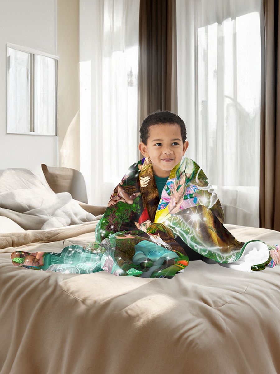 Magical Faerie Pools Light-Tech Fleece Blanket product image (4)