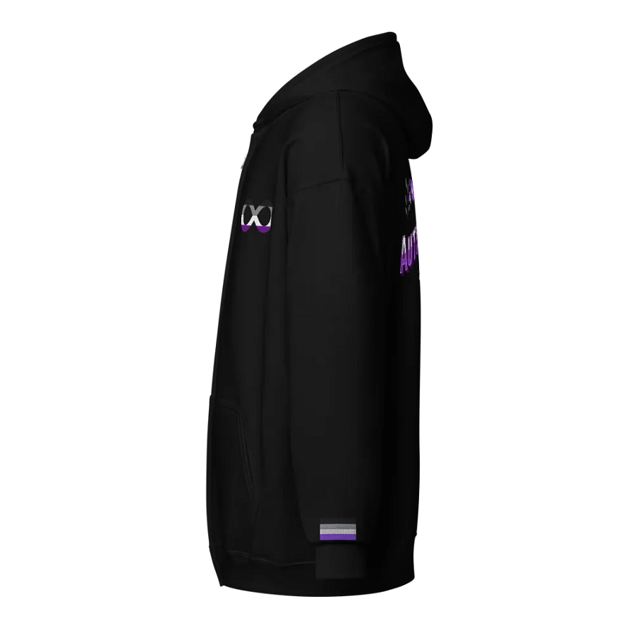 Floral Autistic Ace Infinity Pride Hoodie (Zip, Front + Back Design) product image (3)