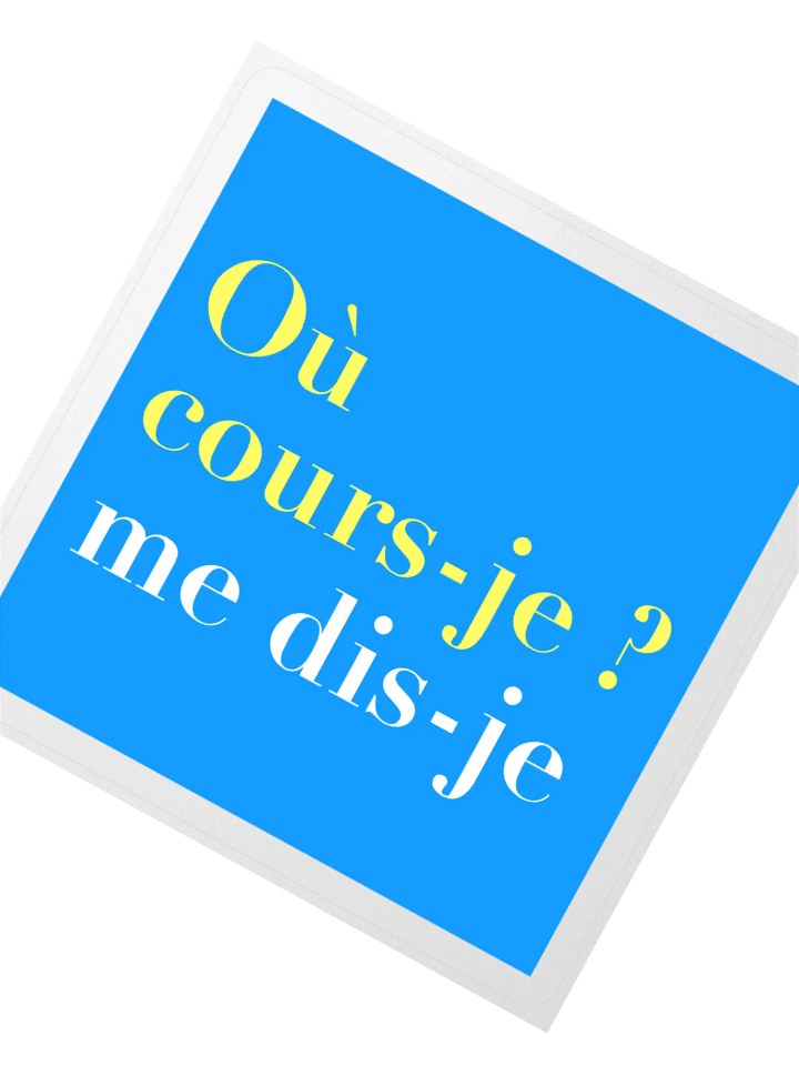 Où cours-je • Endless Run Classic Edition sticker product image (2)
