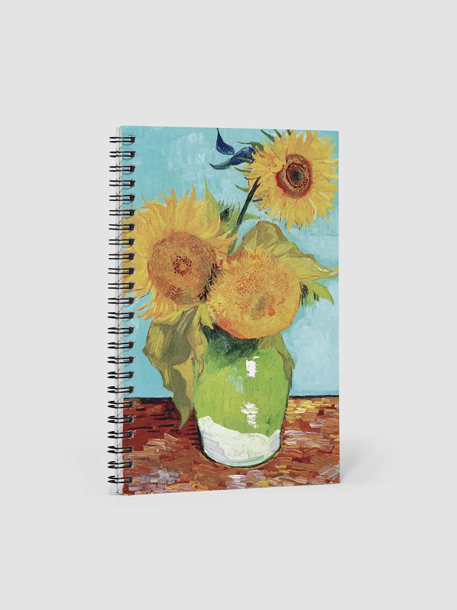 Vase With Sunflowers: Vincent Van Gogh Spiral Notebook product image (1)