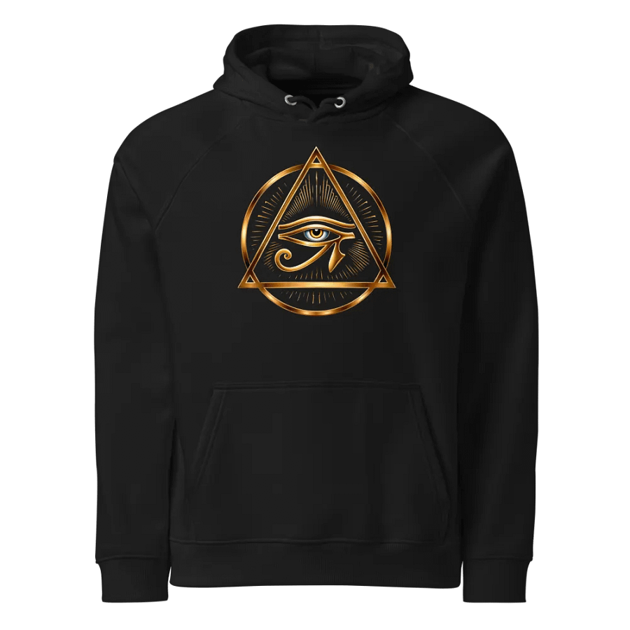 [Eye of Horus] - Unisex Eco Raglan Hoodie product image (1)