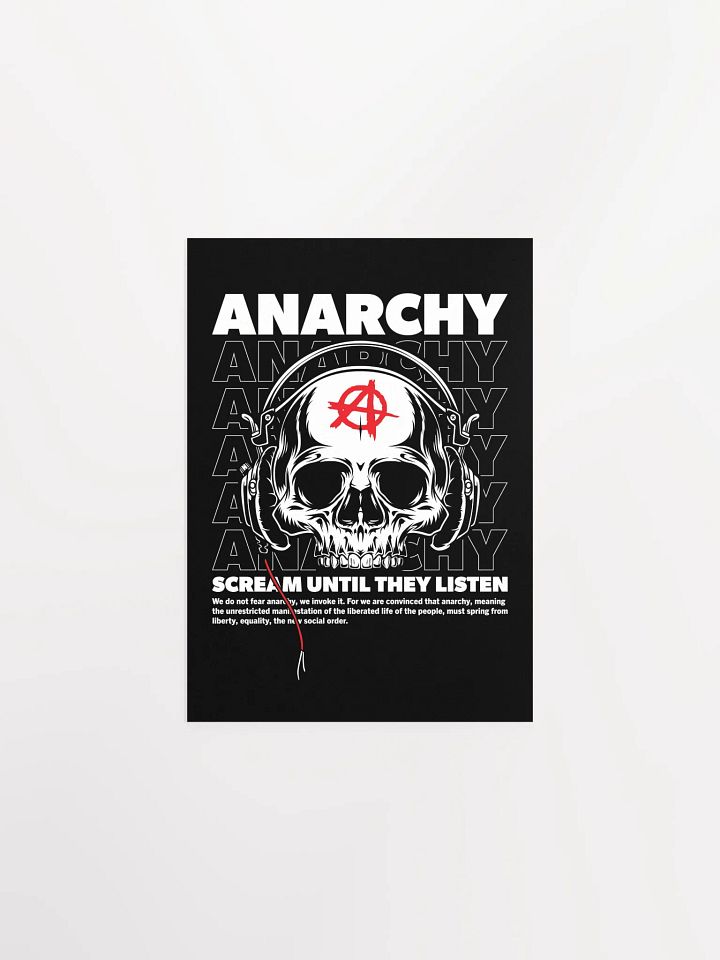 Anarchy: Scream Until They Listen - Vintage Punk Poster product image (7)
