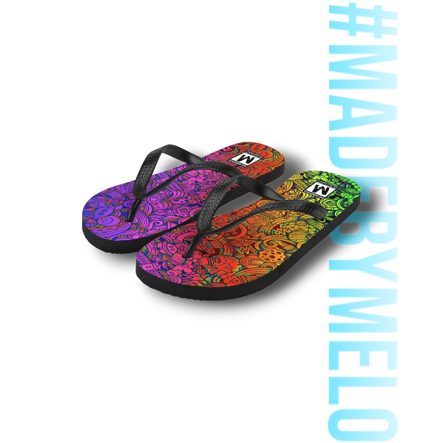 Rainbow Space Scribble - Flip Flops | #MadeByMELO product image (3)