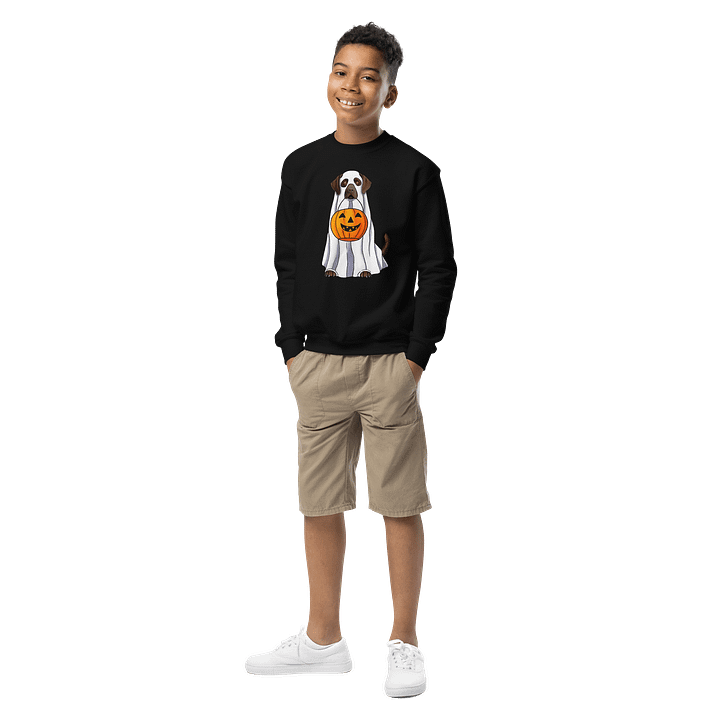 Halloween Labrador Retriever(Chocolate) Youth Sweatshirt product image (1)
