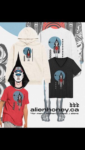 🌩️ ALIEN HONEY ⏚ art + wearables 🌩️
I am officially relaunching my online shop with 3 new collections 🖤

⏚ Dream Police ⏚ Sub...