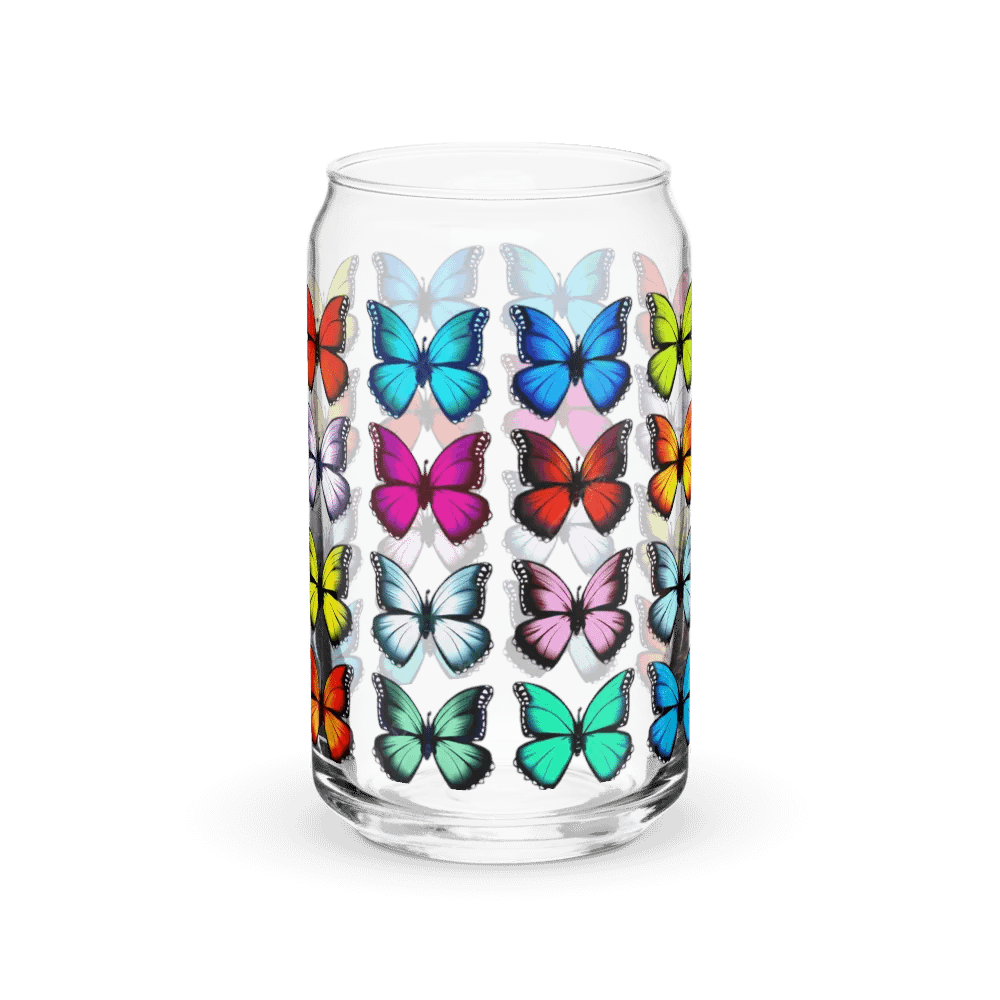 The perfect summer staple to for iced coffee, tea, or even water! Glass material with professional full color UV print product image (2)