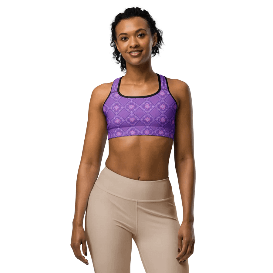 Lilac_Pattern Sports Bra01 product image (3)