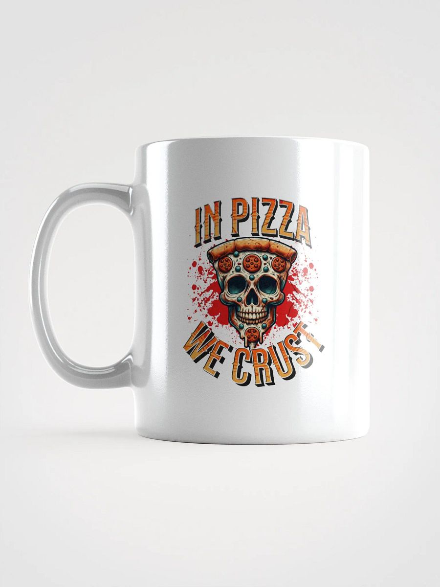 In Pizza We Crust Pepperoni Skull Mug product image (1)