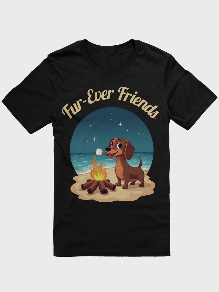 Fur-Ever Friends – Dachshund Beach Campfire Tee product image (1)